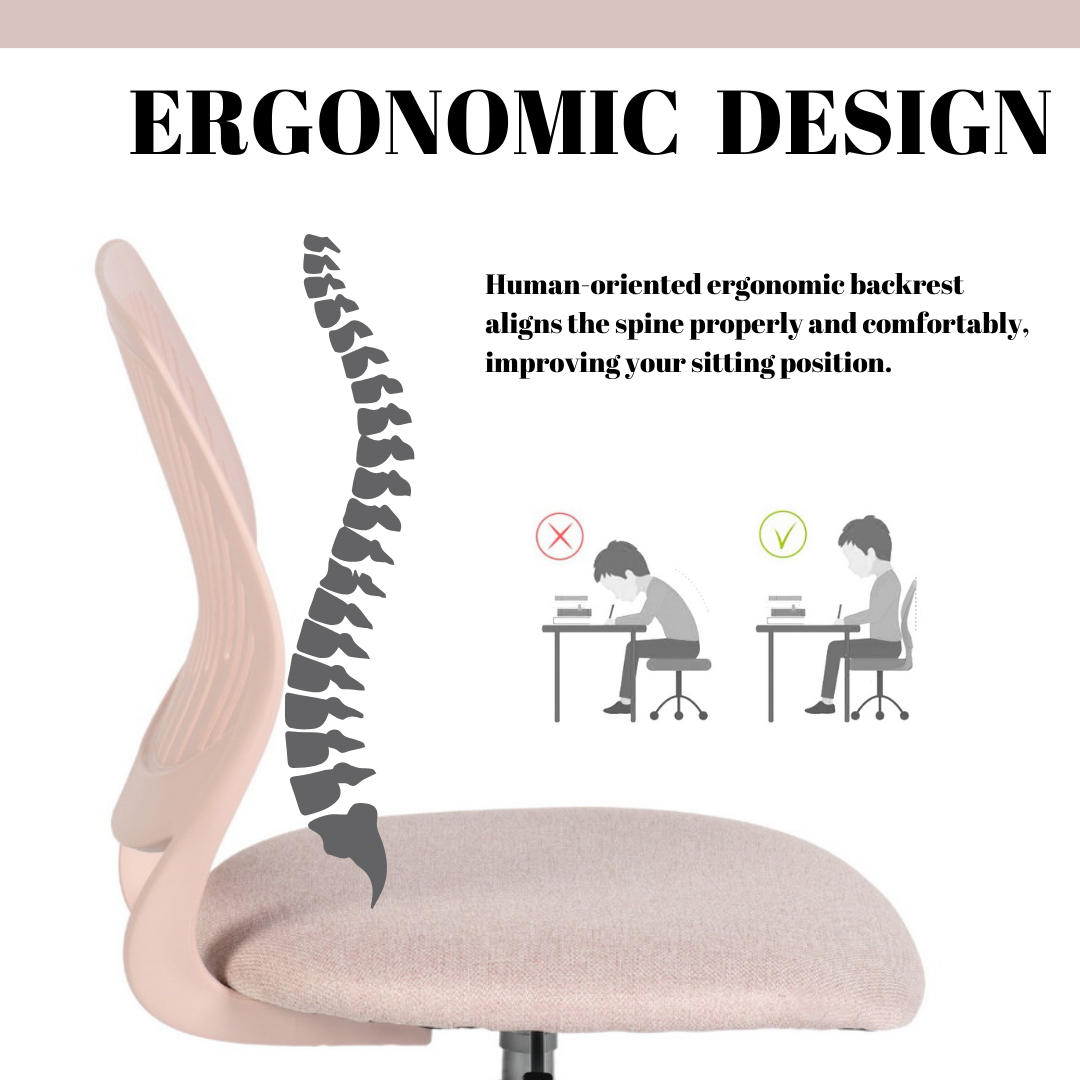 Carnation Office Chair, Malmonew Pink