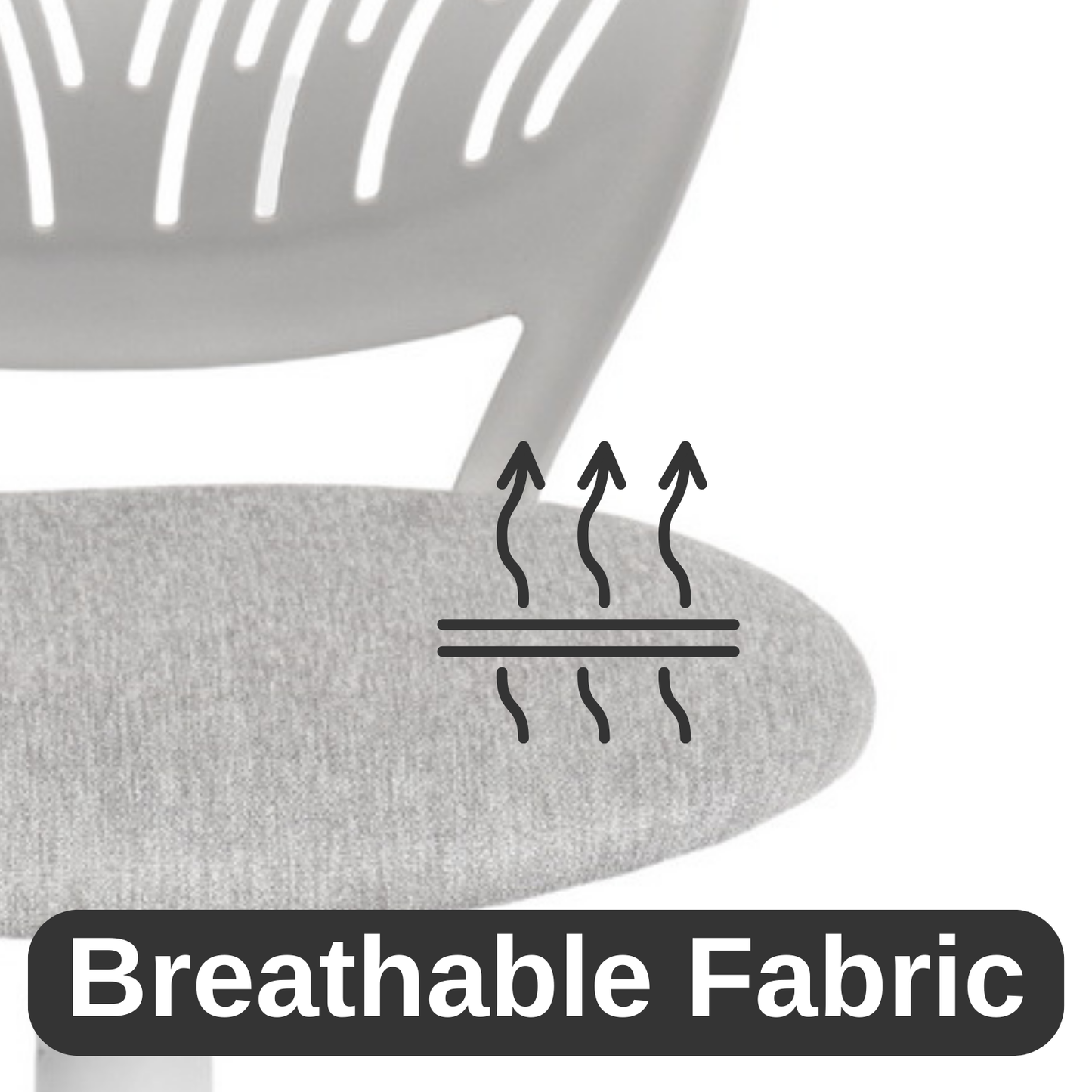 Carnation Verita Grey Office Chair, Grey