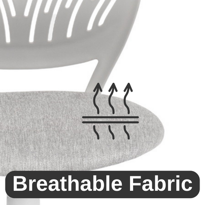 Carnation Verita Grey Office Chair, Grey