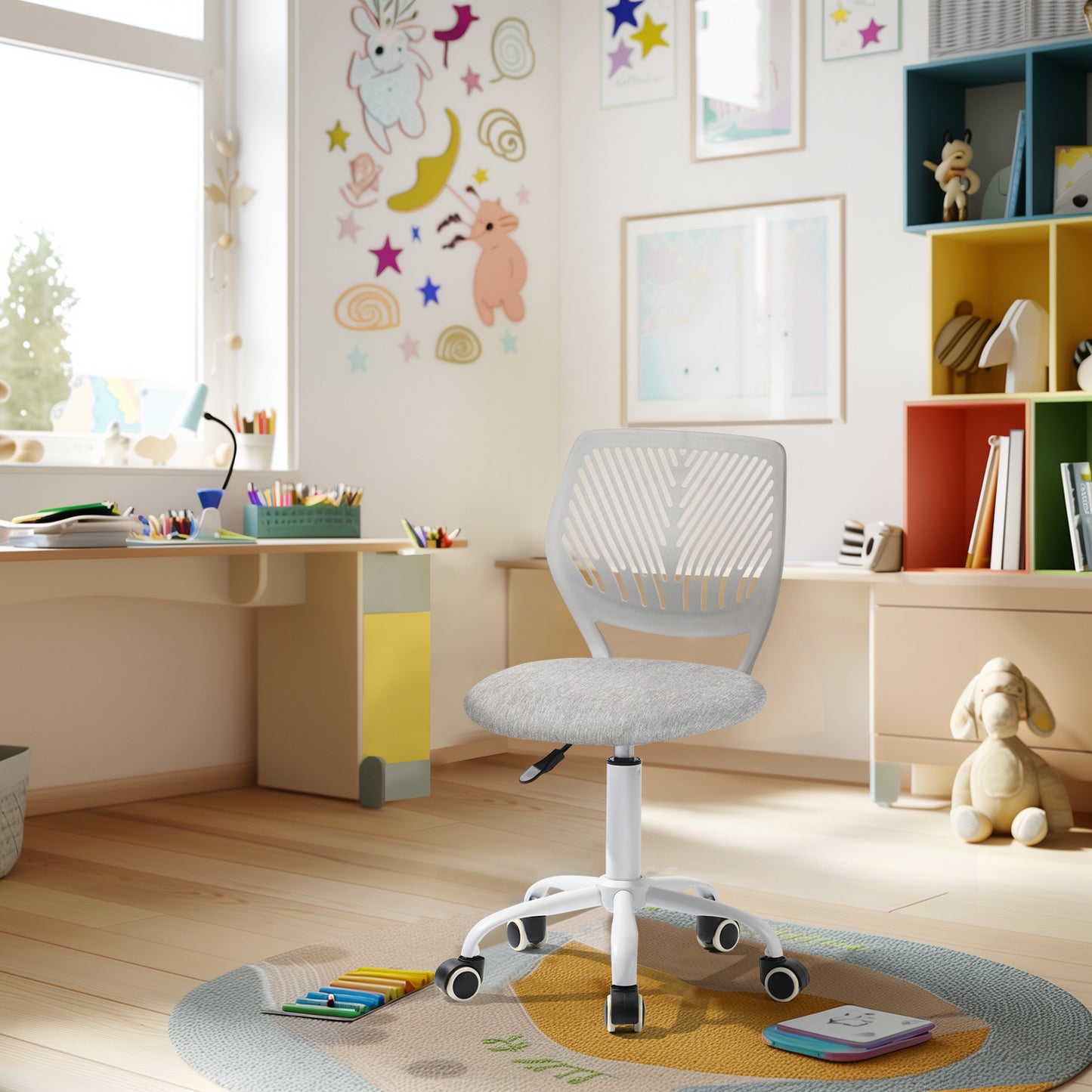 Carnation Verita Grey Office Chair, Grey