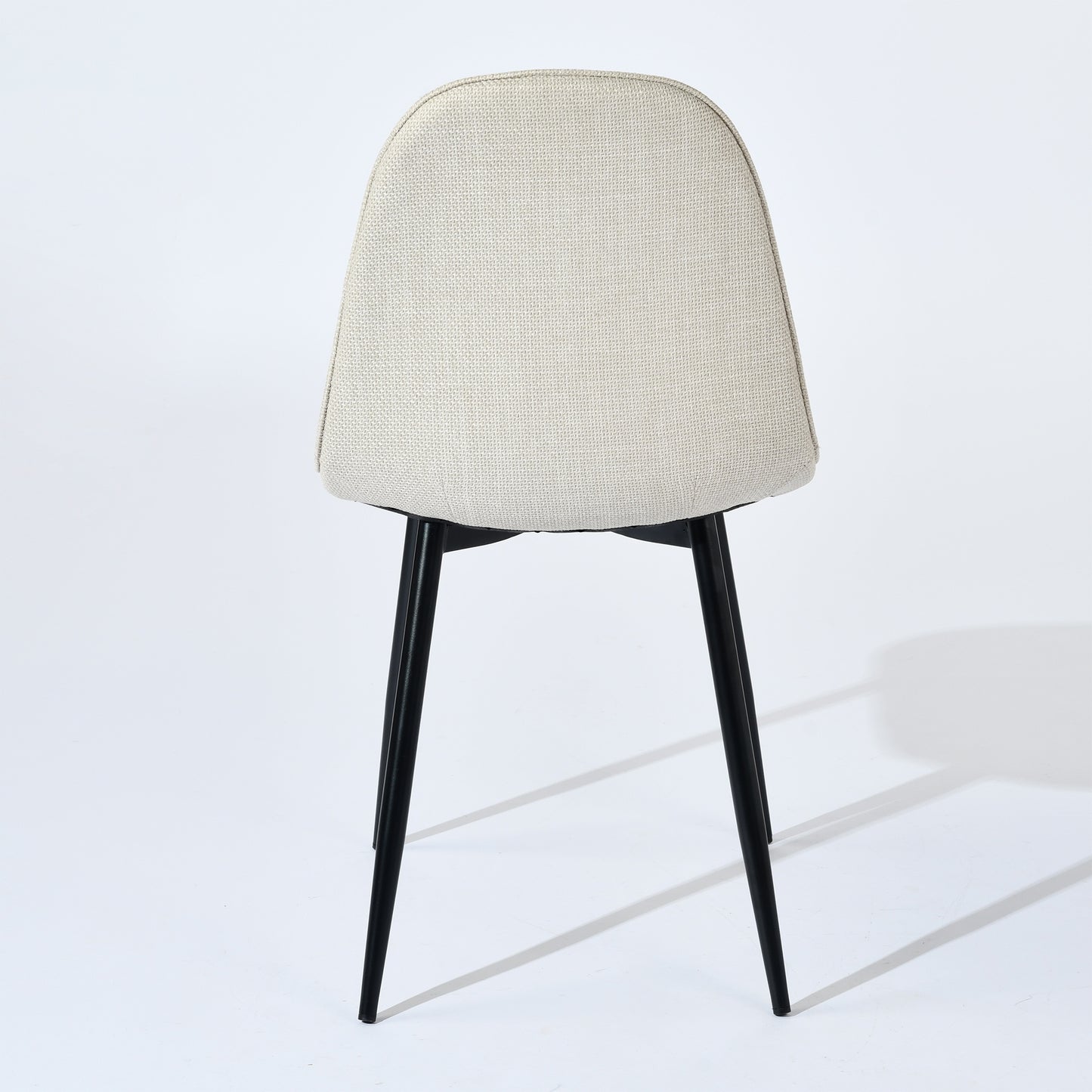 Stan Marble-Look Dining Table with Charlton Upholstered Chairs, 5-Piece Set, Khaki Beige