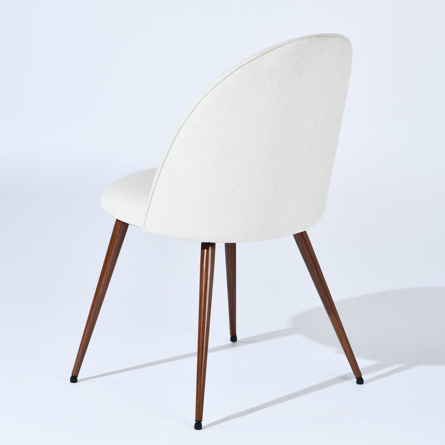 Haven Fabric Dining Chairs with Walnut-Look Legs, Set of 2, Beige