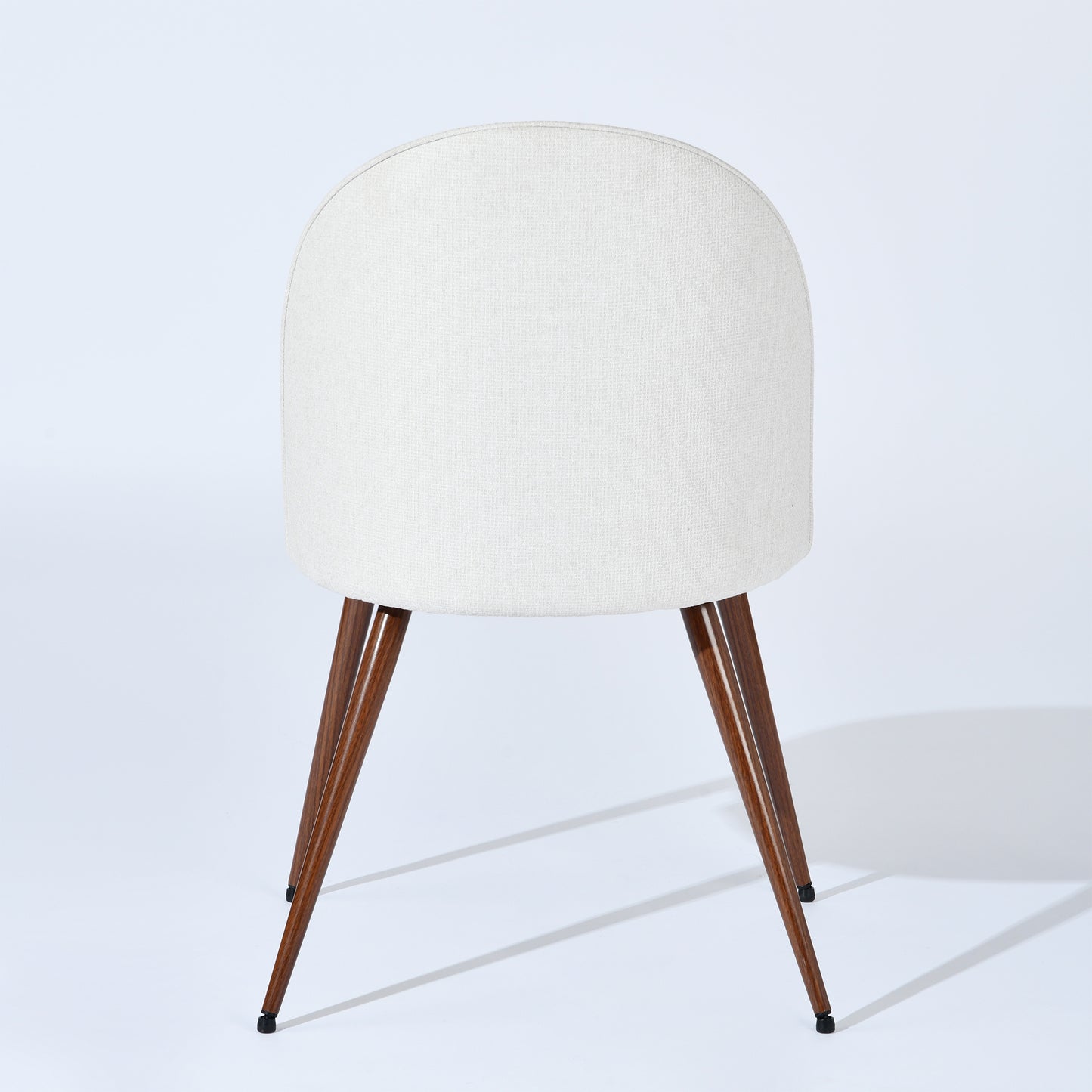 Haven Fabric Dining Chairs with Walnut-Look Legs, Set of 2, Beige