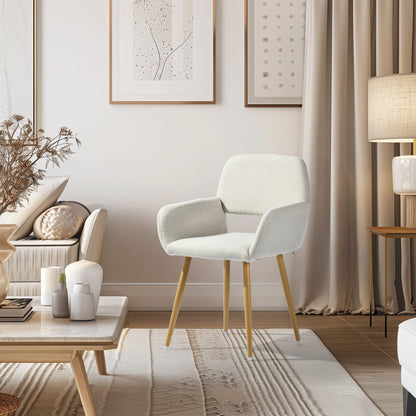 Mayfair Fabric Armrest Dining Chairs, Set of 2, Beige