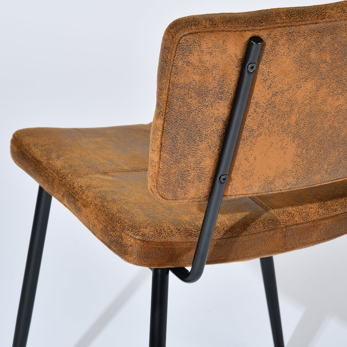 Pomona Faux Suede Dining Chair, Set of 4, Brown