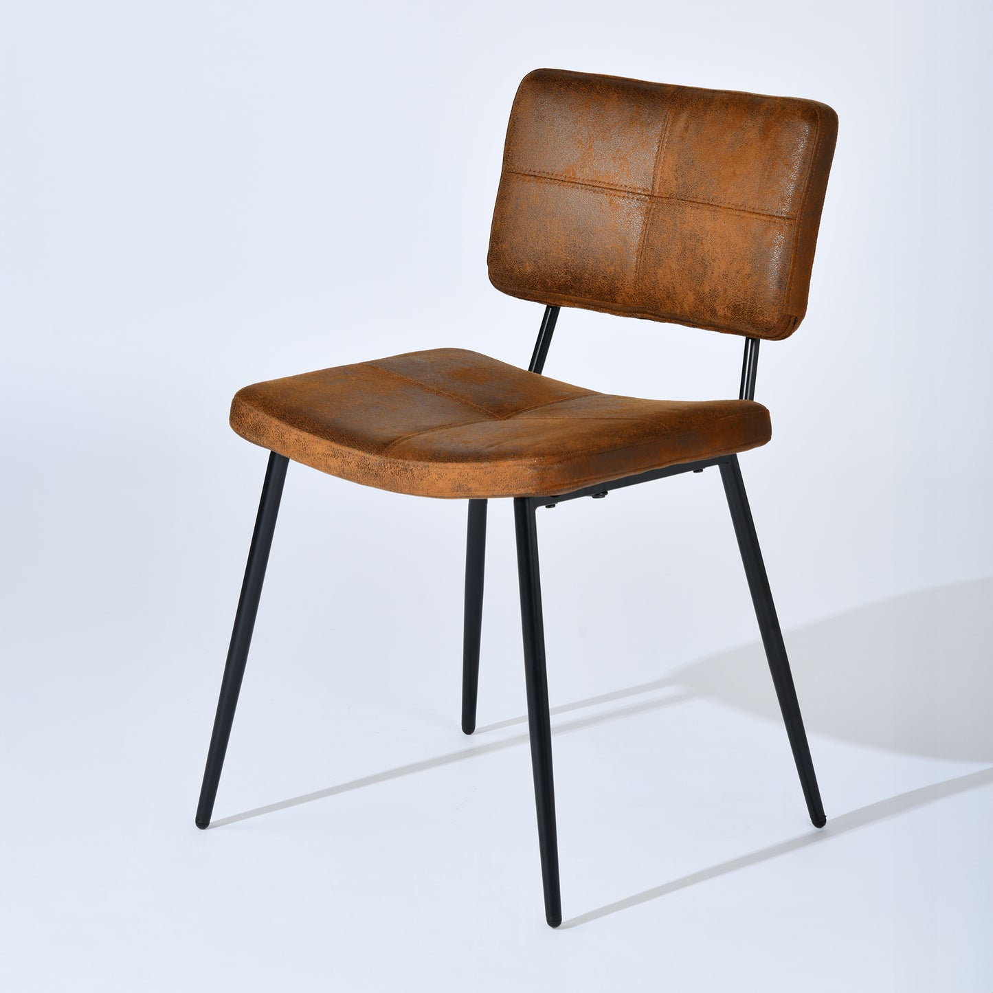 Pomona Faux Suede Dining Chair, Set of 4, Brown