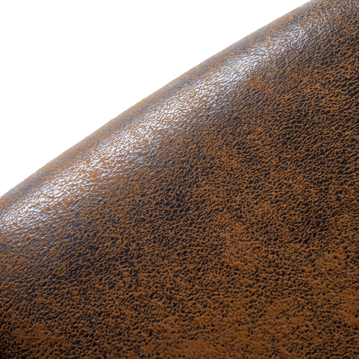 Ross Faux Suede Swivel Office Chair, Adjustable Height, Brown