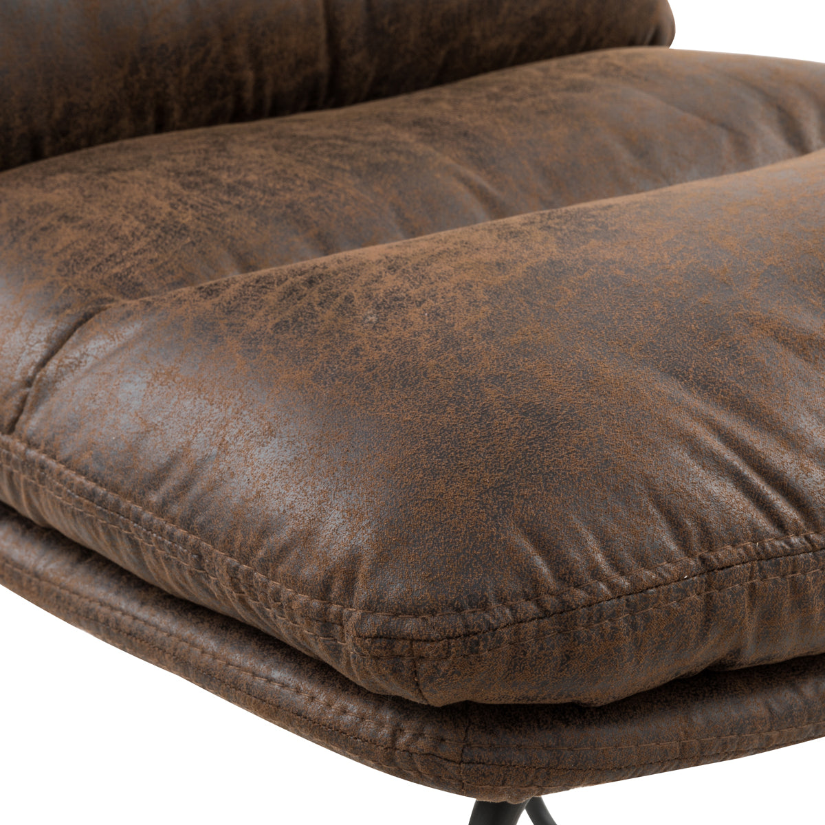 Steffen Faux Leather Dining Chairs, Set of 2, Brown