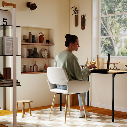 Mayfair Fabric Armrest Dining Chairs, Set of 2, Beige