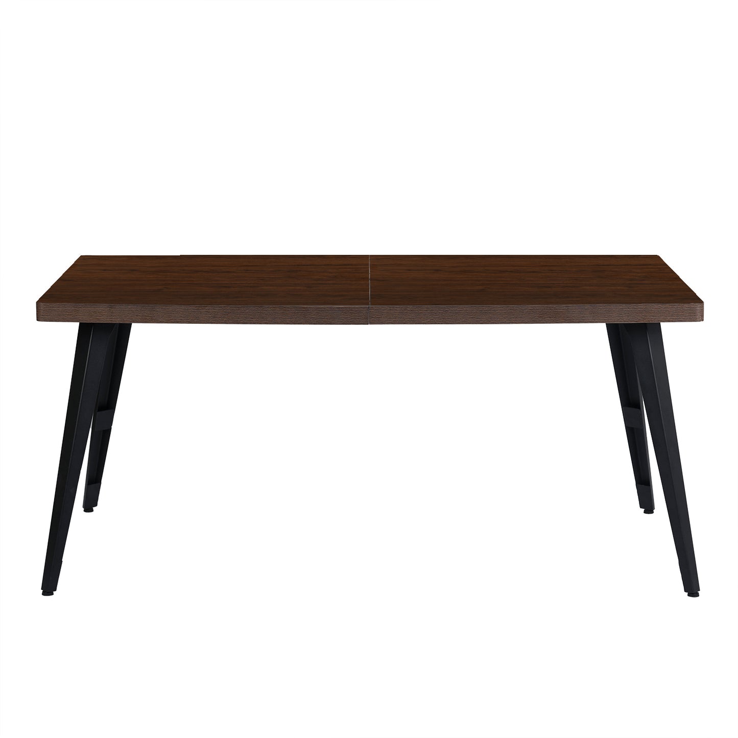 Stan Modern Dining Table, 63" Rectangular, Seats 6, Brown