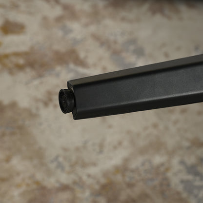 Stan Modern Dining Table, 63" Rectangular, Seats 6, Brown