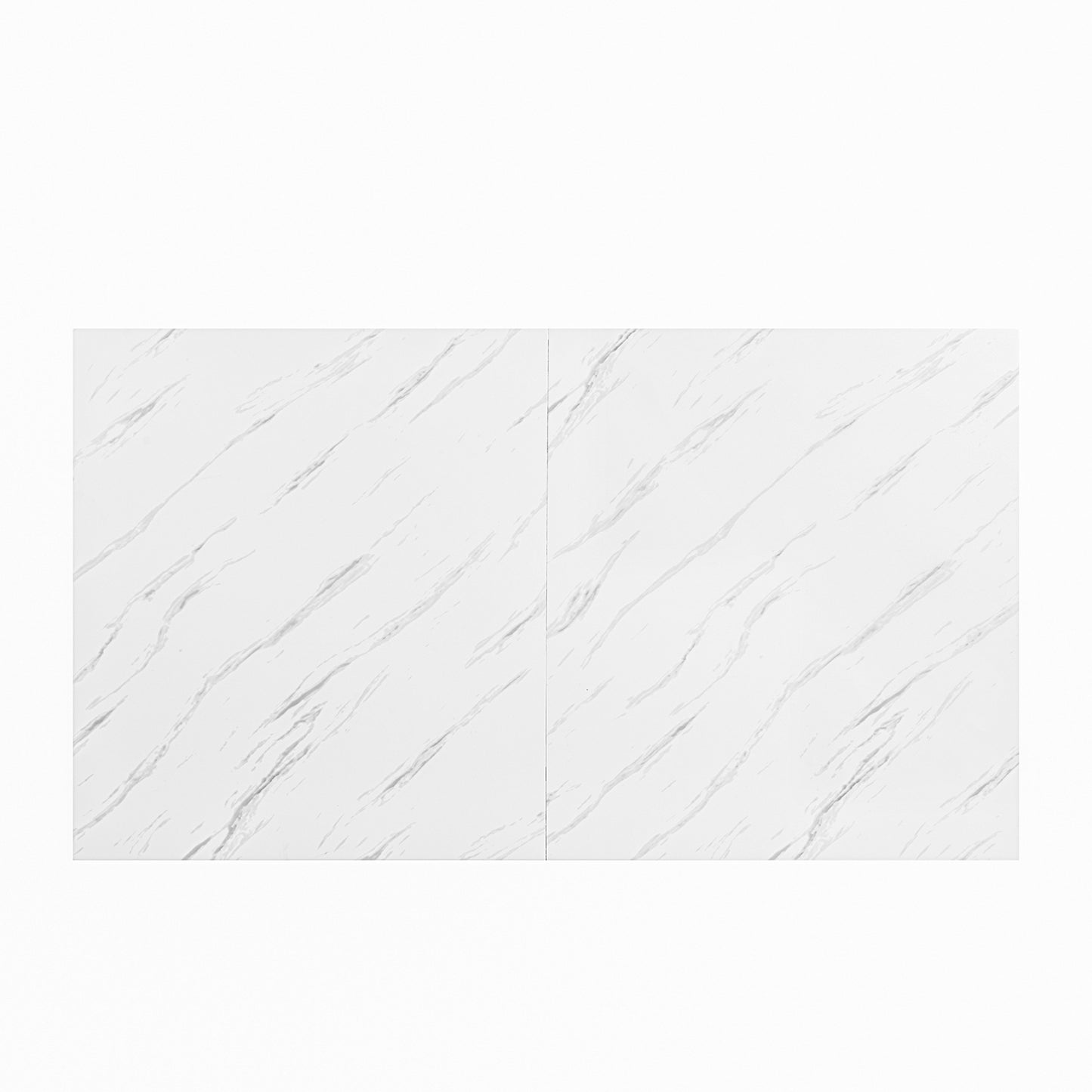 Stan Marble-Look Dining Table with Charlton Upholstered Chairs, 5-Piece Set, Khaki Beige