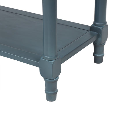 Langford Traditional Console Table, Blue