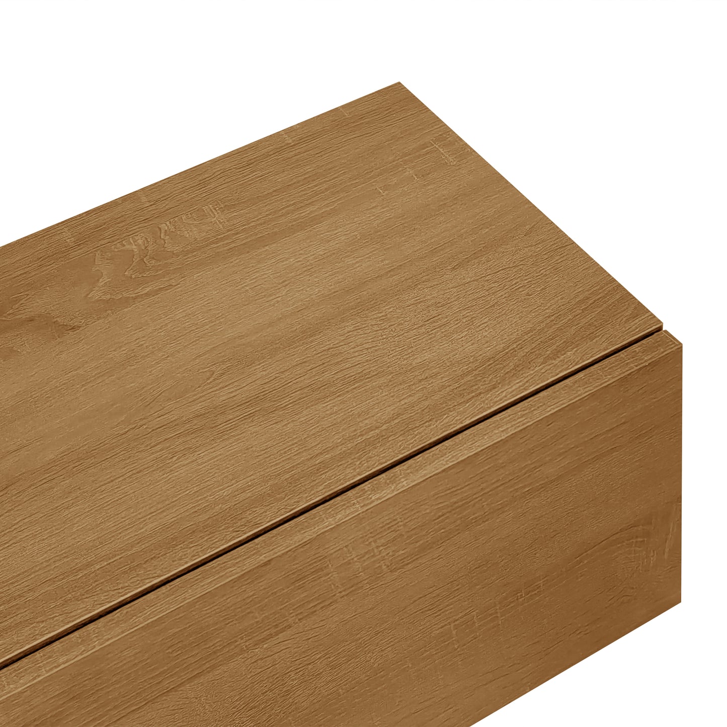 Oden Modern LED TV Stand with Storage Drawers, Natural Wood-Look and Black