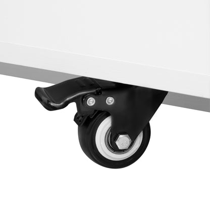 Kinsey Kitchen Island with Extendable Dining Table, White