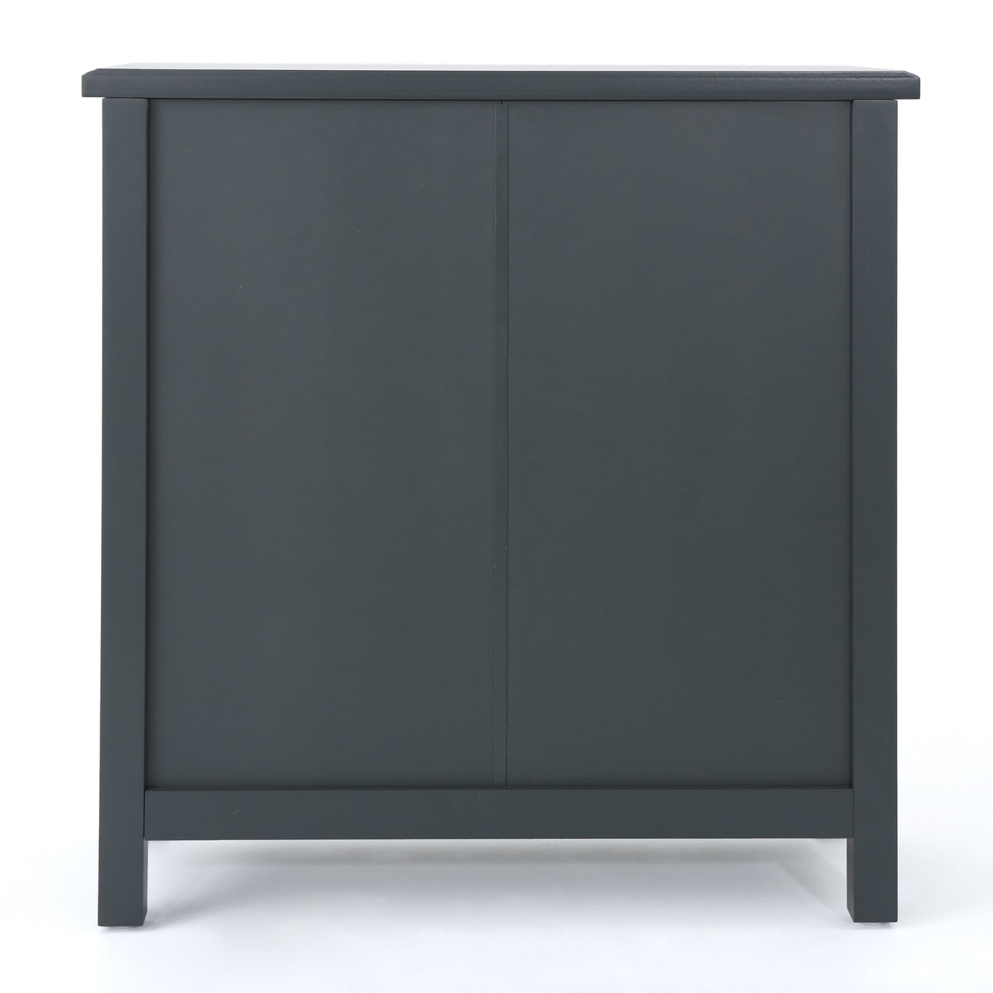Willowcrest Mirrored Accent Cabinet, 31.5", Charcoal Grey