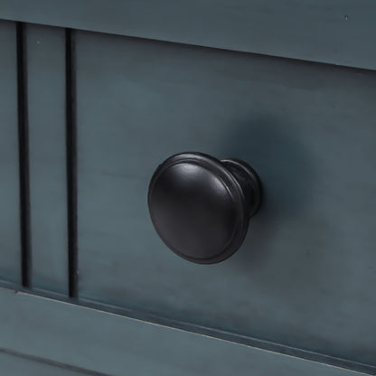 Langford Traditional Console Table, Blue